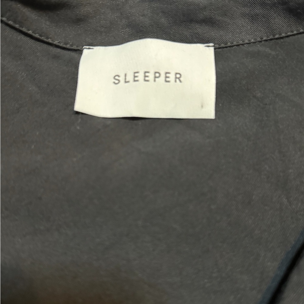 🖤 Sleeper‎ Women’s Lounge Pajama Top XXL Black Button Down Shirt PJS 🖤 - Picture 4 of 5